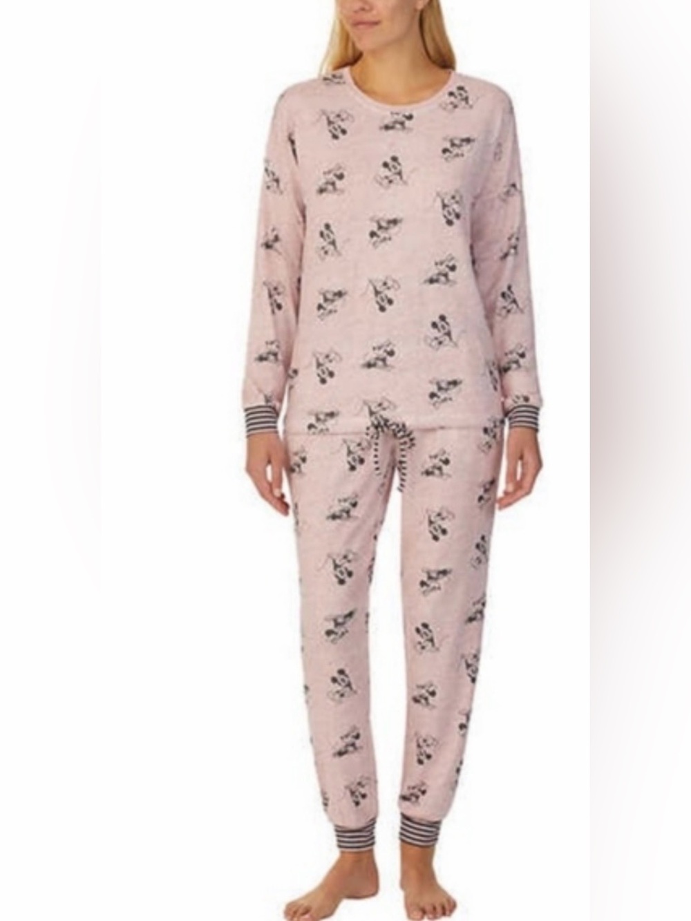 Disney Pink Mickey Mouse Long Sleeve Pajama Set